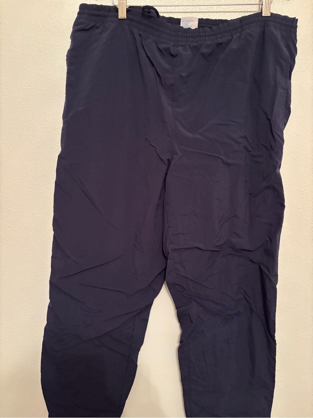 Men's Navy lined track pants Vintage L/XL